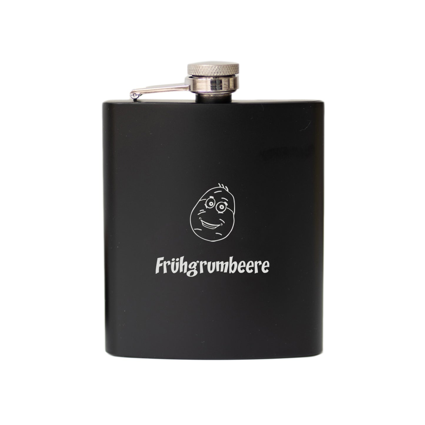 Frühgrumbeere | Flachmann schwarz