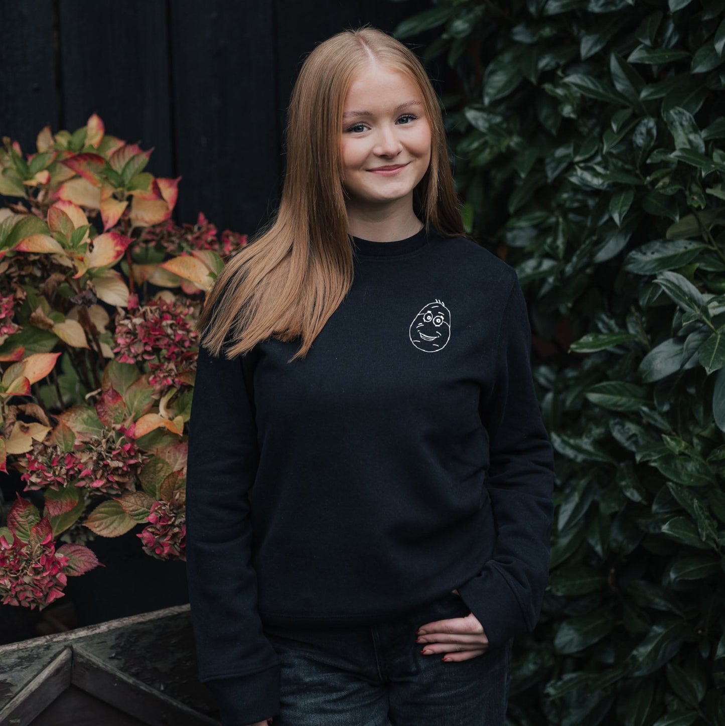 Frühgrumbeere | Damen Crewneck Logo